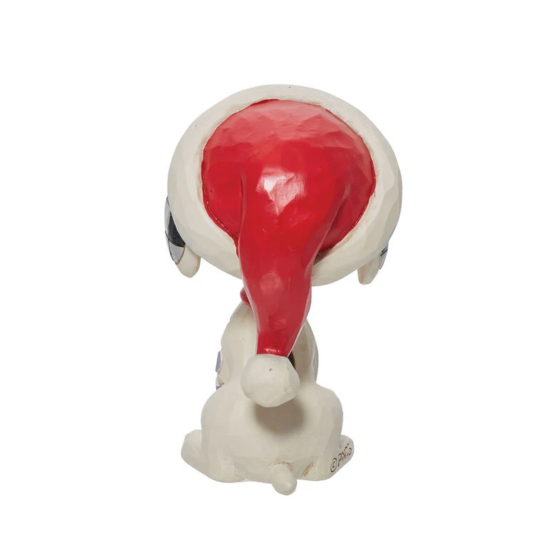 Enesco Jim Shore Peanuts Snoopy With Candy Cane Mini Figurine, 2.75" 2 Enesco Jim Shore Peanuts Snoopy With Candy Cane Mini Figurine, 2.75" - Image 2