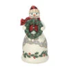 Enesco Jim Shore Highland Glen Snowman Holding Wreath Figurine, 6.69" -Hallmark Shop Jim Shore Snowman Holding Wreath Figurine 6012866 01