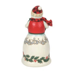 Enesco Jim Shore Highland Glen Snowman Holding Wreath Figurine, 6.69" -Hallmark Shop Jim Shore Snowman Holding Wreath Figurine 6012866 02