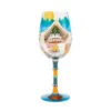 Lolita Glamping Handpainted Wine Glass, 15 Oz. -Hallmark Shop Lolita Glamping Camping Wine Glass 6010893 01