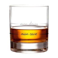 Man Cave Man Down Rocks Glass, 10 Oz. -Hallmark Shop Man Cave Man Down Rocks Glass PRC6002 03