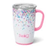 Swig Confetti Stainless Steel Travel Mug, 18 Oz. -Hallmark Shop Mini Dots on White Insulated Slim Travel Mug S102C18CN 01