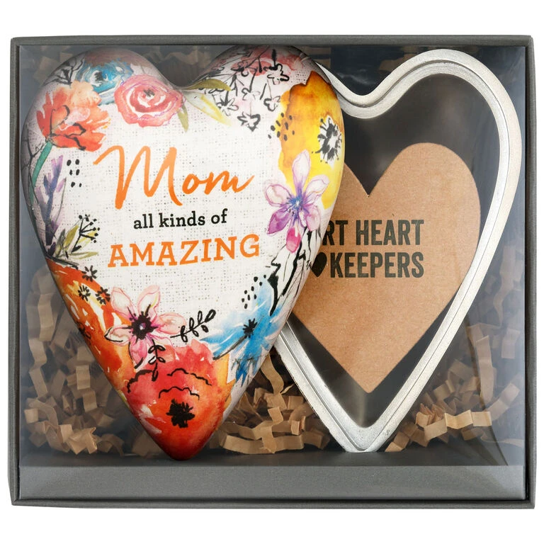 Amazing Mom Art Heart Trinket Box, 3.5" 2 Amazing Mom Art Heart Trinket Box, 3.5" - Image 2