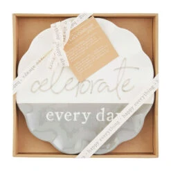 Mud Pie Celebrate Every Day Plate, 11.5"