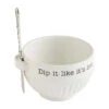 Mud Pie Dip Bowl And Spreader, Set Of 2 2 Mud Pie Dip Bowl And Spreader, Set Of 2 -Hallmark Shop Mud Pie Dip Bowl and Spreader Set 48500084H 01