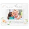 Malden The Sweetest Nana Floral Picture Frame, 4x6 -Hallmark Shop Nana Floral White Picture Frame With Message 8048646 01