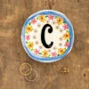 Natural Life Initial Trinket Dish, C -Hallmark Shop Natural Life Initial Trinket Dish DSH232 01