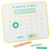 Hallmark So Excited To Meet You Magnetic Baby Countdown Board -Hallmark Shop New Baby Pregnancy Countdown Calendar 1BBY4821 01