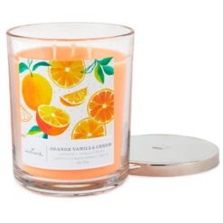 Hallmark Orange Vanilla Cream 3-Wick Jar Candle, 16 Oz. -Hallmark Shop Orange Vanilla Cream 3Wick Jar Candle 1BGC1062 03