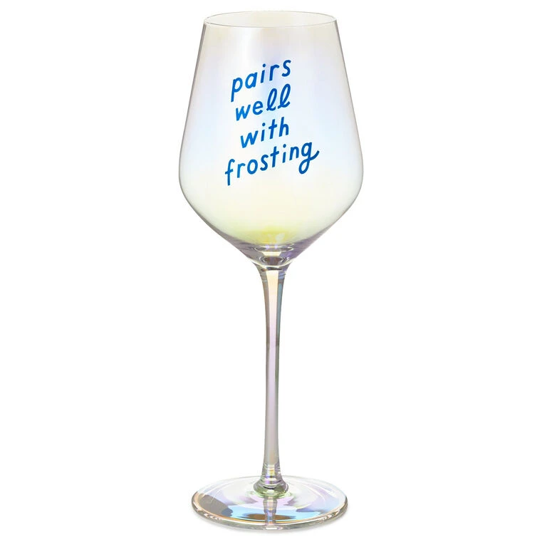 Hallmark Pairs Well With Frosting Wine Glass, 20 Oz. 1 Hallmark Pairs Well With Frosting Wine Glass, 20 Oz.