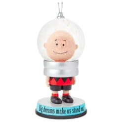 Hallmark Peanuts® Charlie Brown Big Dreams Snow Globe 6 Hallmark Peanuts® Charlie Brown Big Dreams Snow Globe -Hallmark Shop Peanuts Charlie Brown Figurine Big Dreams Snow Globe 1PAJ3548 03