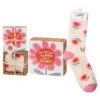 Primitives By Kathy Pink Flowers Goals Block Sign And Socks, Set Of 2 2 Primitives By Kathy Pink Flowers Goals Block Sign And Socks, Set Of 2 -Hallmark Shop Pink Flowers Goals Block Sign and Socks Set 111184 01