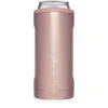BruMate Glitter Rose Gold Stainless Steel Skinny Can Cooler, 12 Oz. 2 BruMate Glitter Rose Gold Stainless Steel Skinny Can Cooler, 12 Oz. -Hallmark Shop Pink Shimmer Slim Can Cooler HS12GRG 01