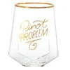Hallmark Pinot Problem Geometric Stemless Wine Glass, 19 Oz. -Hallmark Shop Pinot Problem Geometric Stemless Wine Glass 1BRW3239 01