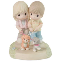 Precious Moments I’ll Never Let You Go Figurine, 5.4" 6 Precious Moments I’ll Never Let You Go Figurine, 5.4" -Hallmark Shop Precious Moments Couple Walking Dogs Figurine 223003 03