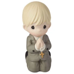 Precious Moments First Communion Kneeling Boy Mini Figurine, 4" -Hallmark Shop Precious Moments First Communion Boy Figurine 202016 02