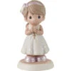 Precious Moments Blessings On Your First Communion Brunette Girl Figurine, 5.3" -Hallmark Shop Precious Moments First Communion Brunette Girl Figurine 222021E 01