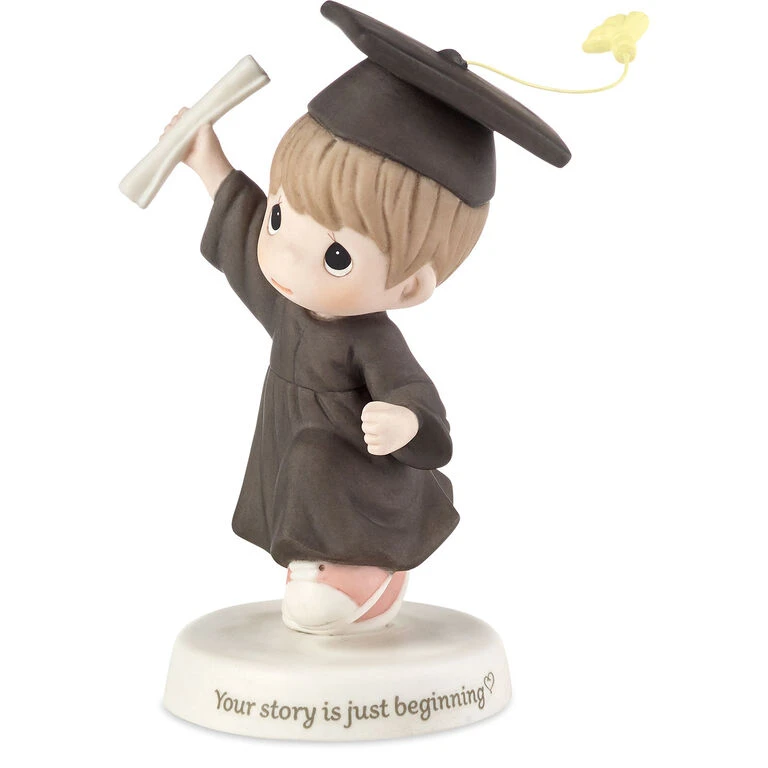 Precious Moments Graduation Boy Figurine, 6.5" 1 Precious Moments Graduation Boy Figurine, 6.5"