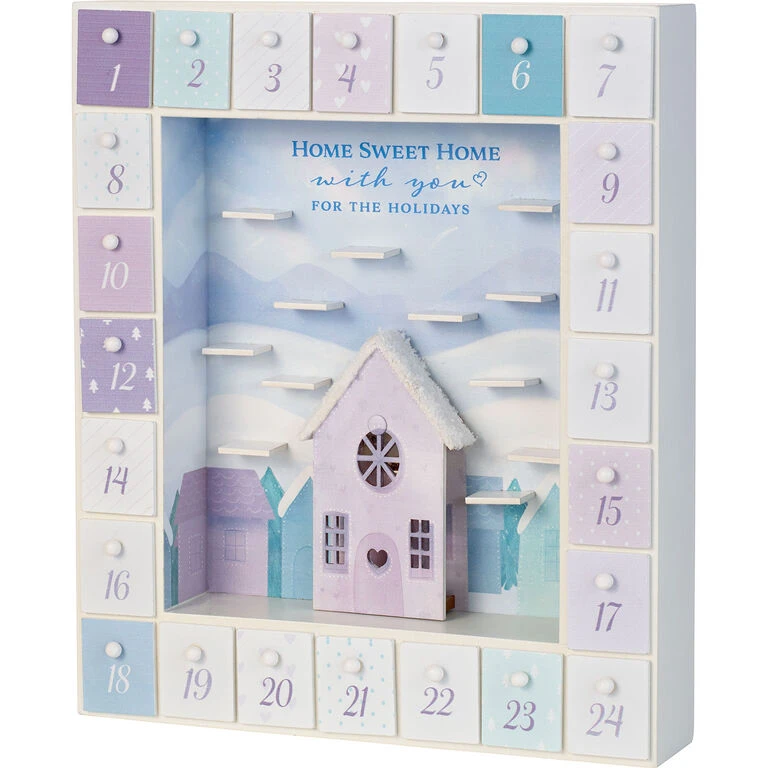 Precious Moments Winter Moments Light-Up Advent Calendar, 11.8" 1 Precious Moments Winter Moments Light-Up Advent Calendar, 11.8"