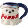 Precious Moments Bear-y Christmas To You Mug, 14 Oz. -Hallmark Shop Precious Moments Polar Bear Sculpted Mug 231414 01