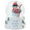 Precious Moments ‘Tis The Ski-Son To Be Jolly Musical Snow Globe, 5.7" -Hallmark Shop Precious Moments Snowman With Skis Snow Globe 231103 01