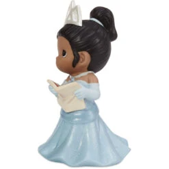 Precious Moments Disney My Dream Starts With Me Tiana Figurine, 5" -Hallmark Shop Precious Moments Tiana in Blue Dress Figurine 211026 03