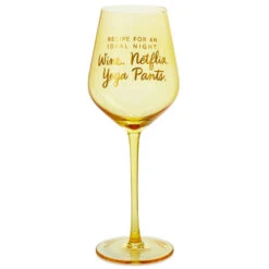 Hallmark Recipe For An Ideal Night Wine Glass, 19.27 Oz.