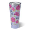 Swig Enchanted Floral Stainless Steel Tumbler, 32 Oz. -Hallmark Shop Roses on Lavender Stainless Steel Tumbler S102C32EC 01