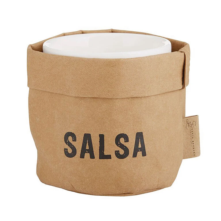 Salsa Ceramic Dish And Washable Paper Holder 1 Salsa Ceramic Dish And Washable Paper Holder