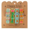 Natural Life Thankful Blessed Floral Happy Clips, Set Of 4 -Hallmark Shop Set of 4 Floral Chip Clips With Rhinestones CHCL137 01