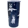 E&S Pets Siberian Husky Stainless Steel Tumbler, 20 Oz. -Hallmark Shop Siberian Husky Dogs on Blue Stainless Steel Tumbler 11540 01