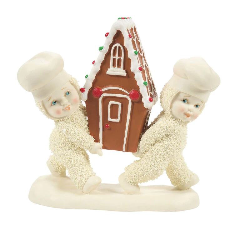 Enesco Snowbabies Carry It Gingerly Figurine, 5.24" 1 Enesco Snowbabies Carry It Gingerly Figurine, 5.24"