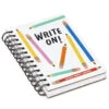 Hallmark Write On! Prompted Journal With Stickers -Hallmark Shop Spiral Notebook With 119 Prompt Stickers 3HWJ2111 01