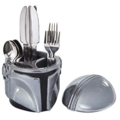 Hallmark Star Wars: The Mandalorian™ Helmet Sculpted Ceramic Caddy -Hallmark Shop Star Wars Mandalorian Sculpted Helmet Ceramic Jar 1SHP2163 02