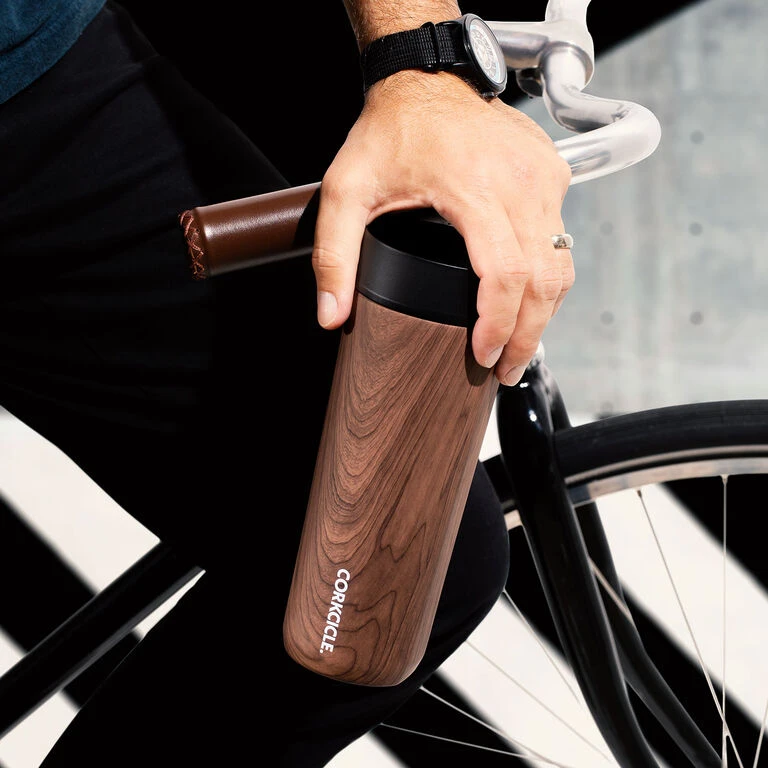 Corkcicle Walnut Wood Stainless Steel Commuter Cup, 17 Oz. 4 Corkcicle Walnut Wood Stainless Steel Commuter Cup, 17 Oz. - Image 4