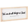 Hallmark We Can Do All Things In Christ Wooden Quote Sign, 15x7 2 Hallmark We Can Do All Things In Christ Wooden Quote Sign, 15x7 -Hallmark Shop We Can Do All Things in Christ Wooden Quote Sign 1SNN1054 01