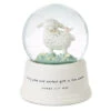 Hallmark Little Lamb Musical Snow Globe -Hallmark Shop White Lamb in Flowers and Grass Water Globe 1BBY4723 01
