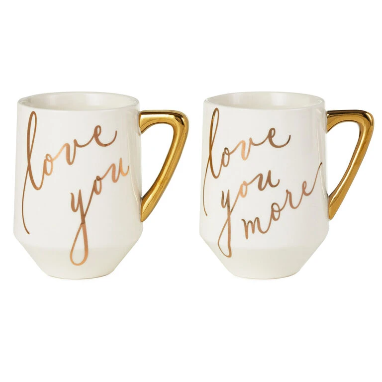 Hallmark Love You And Love You More Mugs, Set Of 2 1 Hallmark Love You And Love You More Mugs, Set Of 2