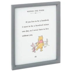 Hallmark Disney Winnie The Pooh And Piglet Friendship Framed Art, 9.5x11.5