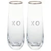 Hallmark XO Stemless Champagne Flutes, Set Of 2 -Hallmark Shop XO Stemless Champagne Flutes Set 1ERL1188 01