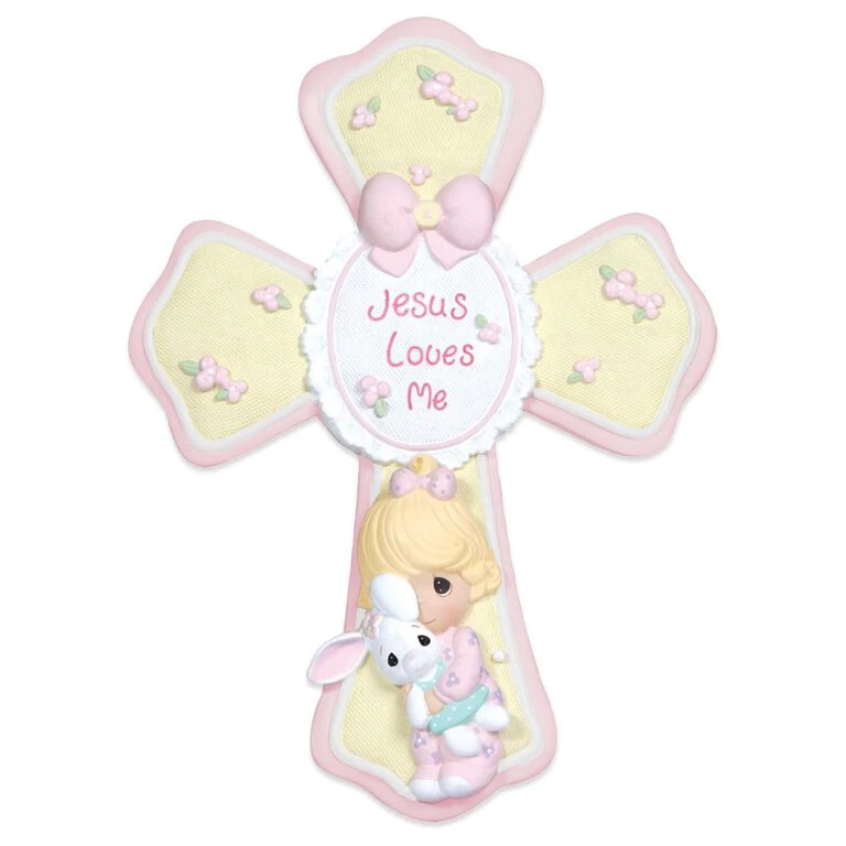 Precious Moments® Jesus Loves Me Cross For Girl 1 Precious Moments® Jesus Loves Me Cross For Girl